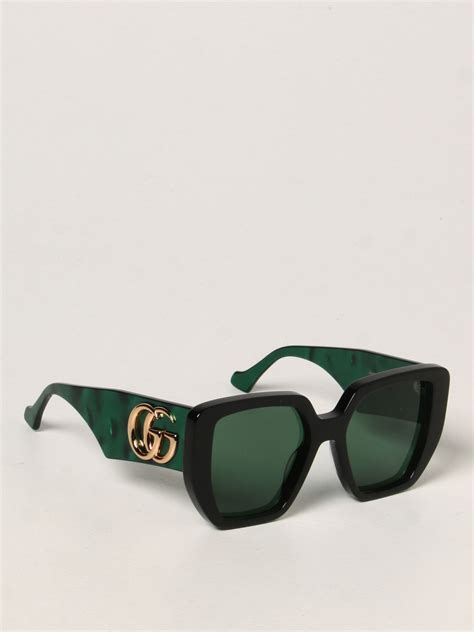 gucci shades black and green|hottest gucci sunglasses.